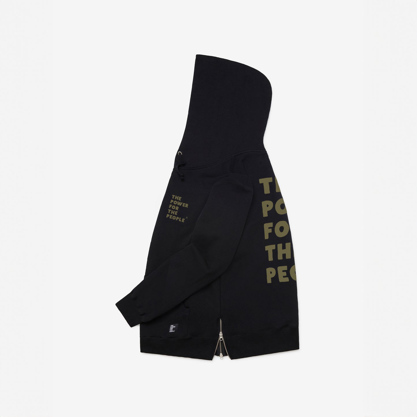 STONE BLACK / OLIVE HOODED SWEAT