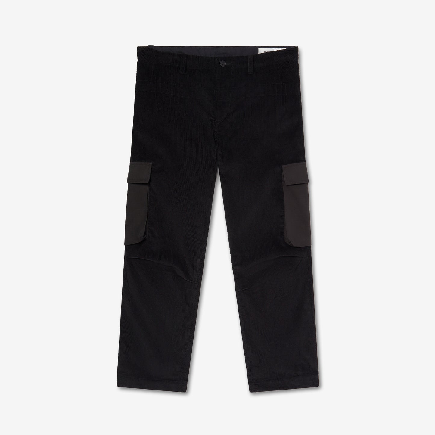 GEORGE CARGO PANTS BLACK COTTON CORD