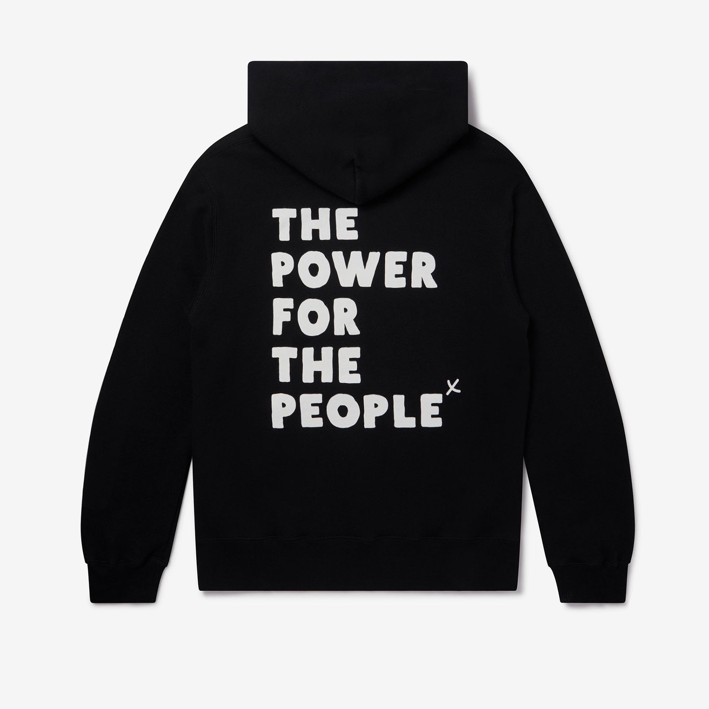 RAY BLACK / WHITE HOODED SWEAT