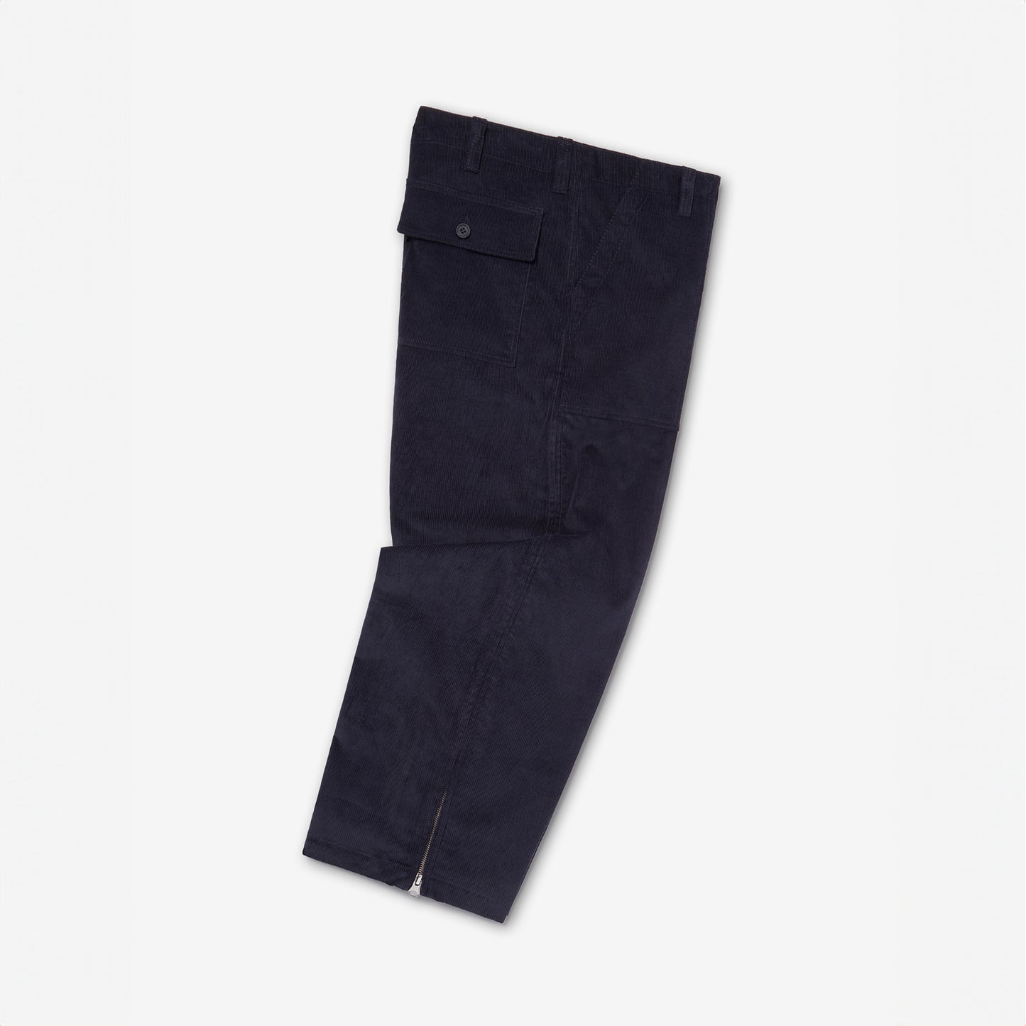 SAMMY LOOSE ZIP PANTS NAVY COTTON CORD