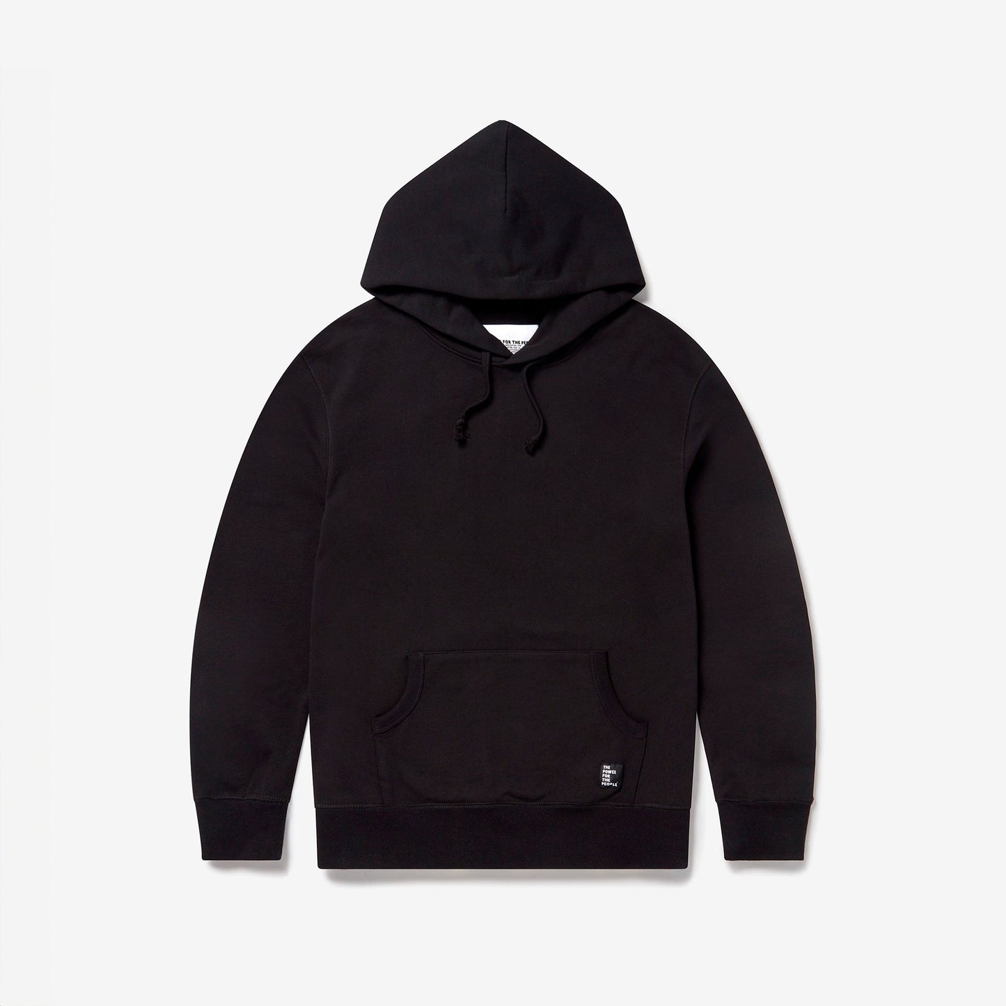 RAY BLACK / WHITE HOODED SWEAT
