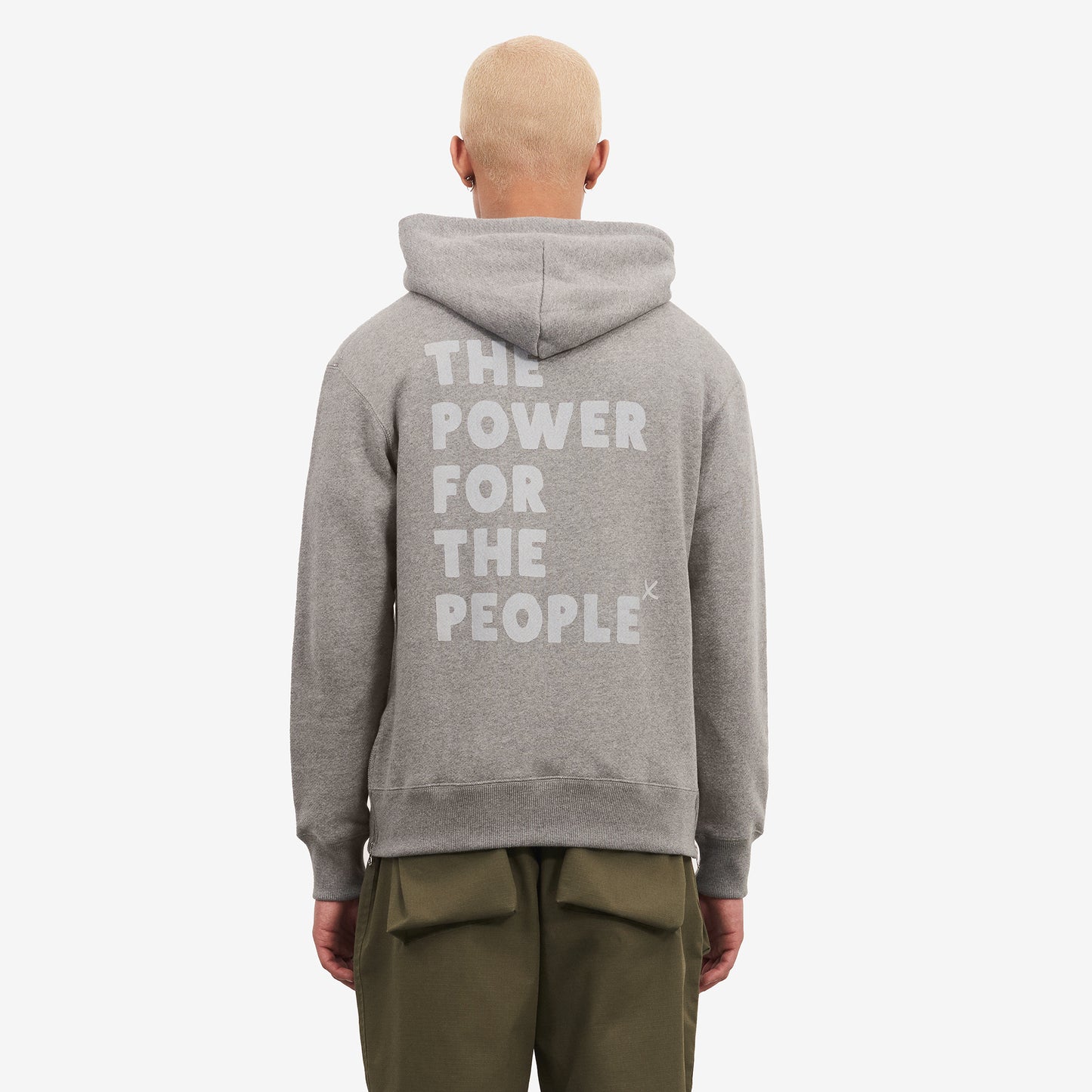 RAY GREY / GREY HOODED SWEAT