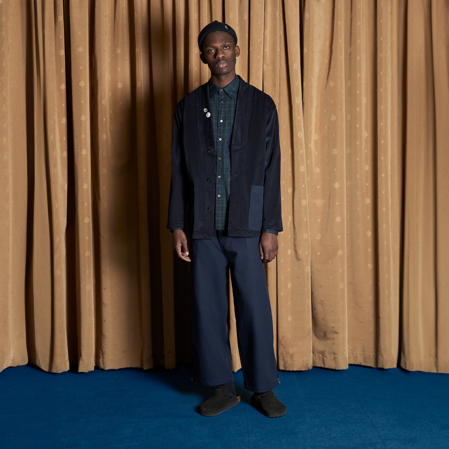CAB KIMONO JACKET NAVY COTTON CORD