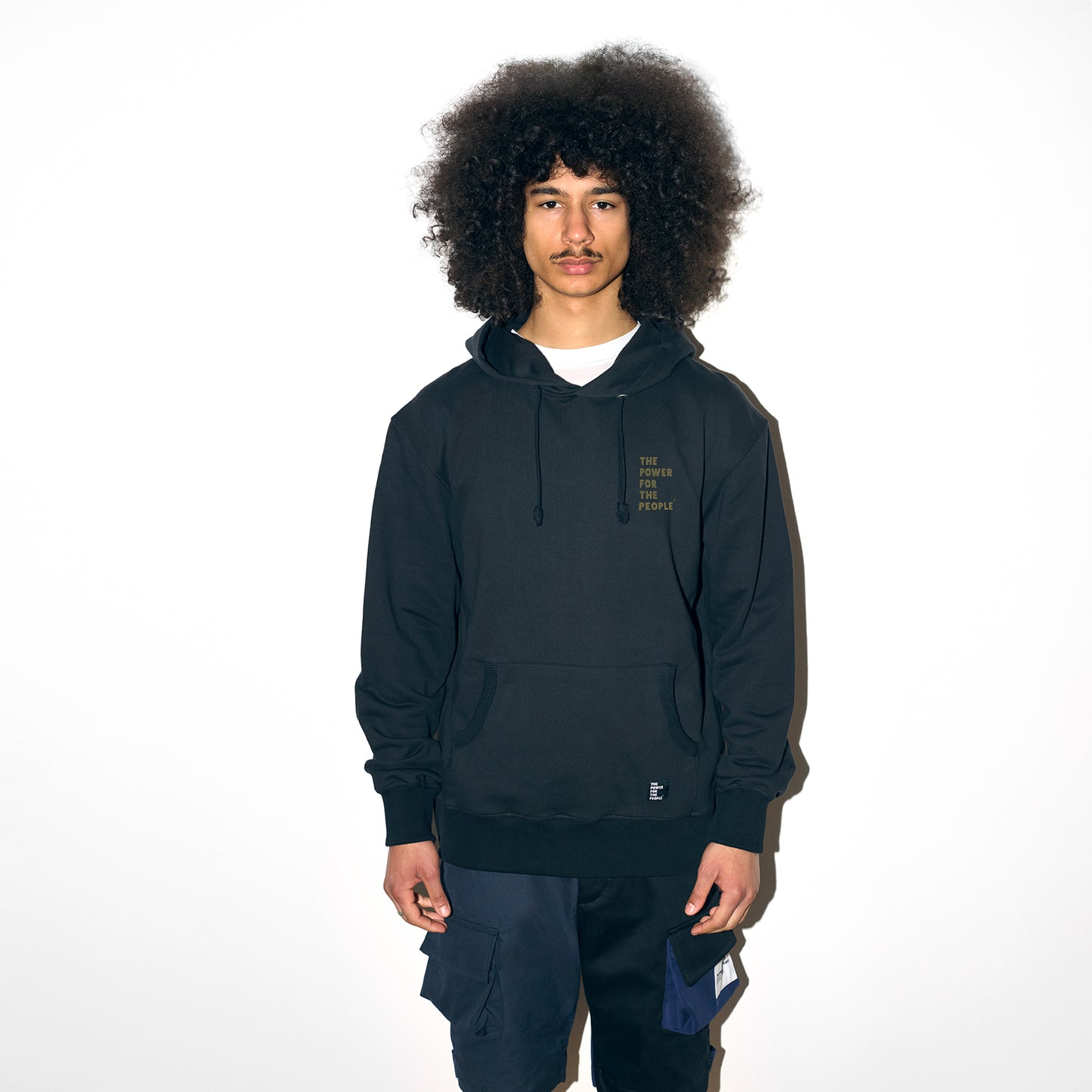 STONE BLACK / OLIVE HOODED SWEAT