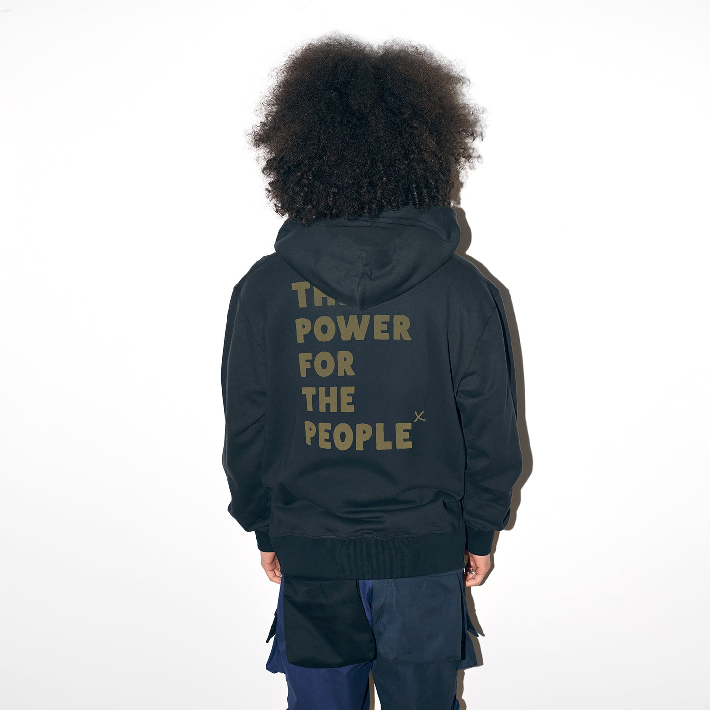 STONE BLACK / OLIVE HOODED SWEAT