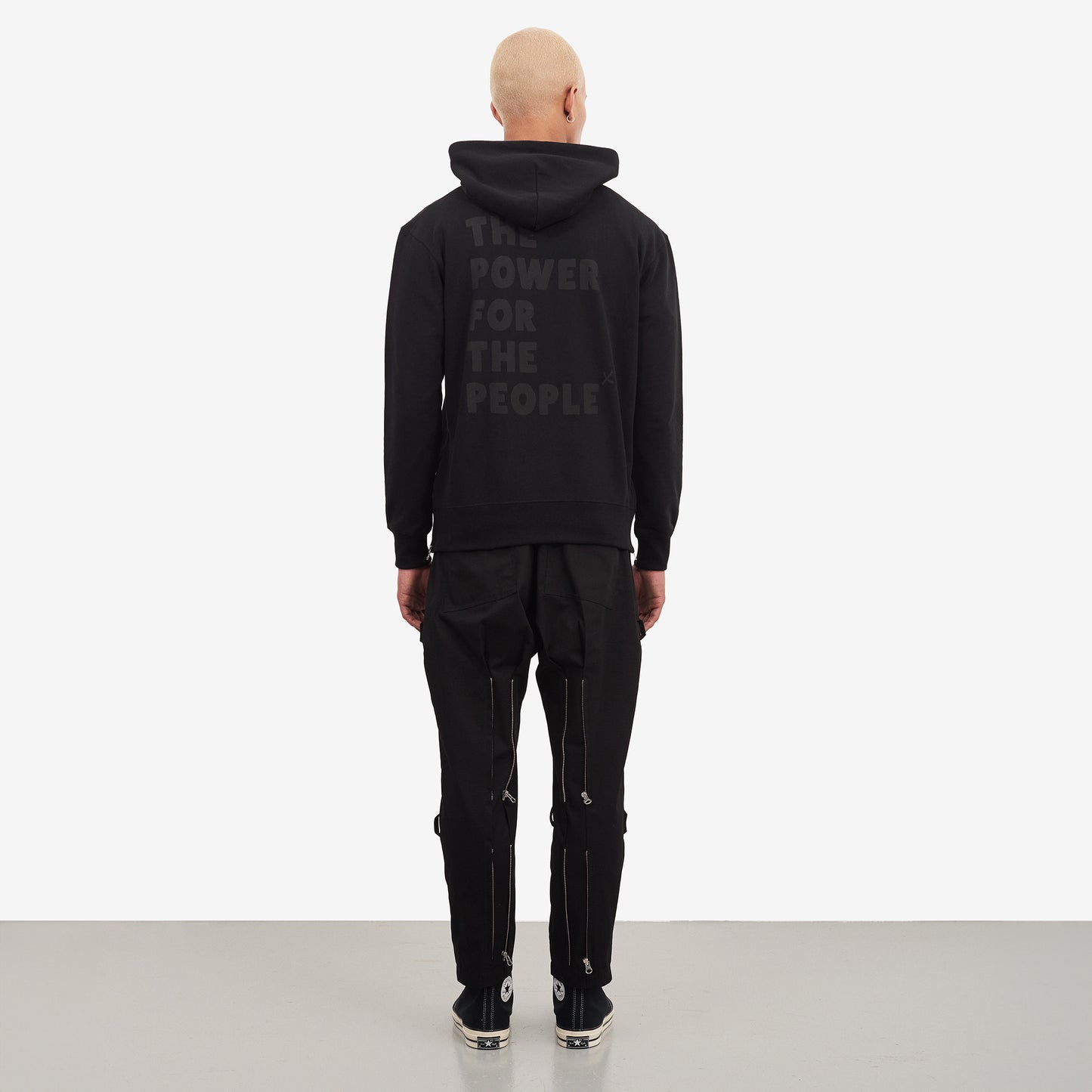 RAY BLACK / BLACK HOODED SWEAT
