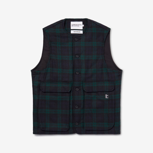 MEL ROUND COLLAR W/C BLACK WATCH TARTAN