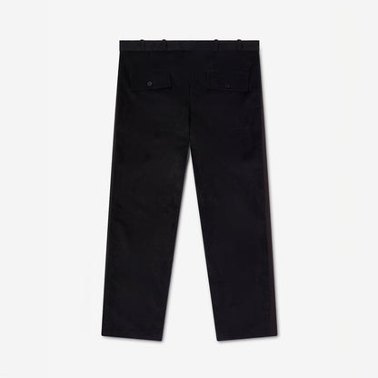MOSES PANEL PANTS BLACK WOOL CASHMERE CORD