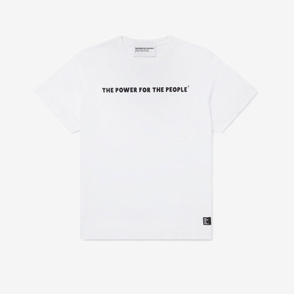 WHITE PERCY FRONT LOGO T-SHIRT